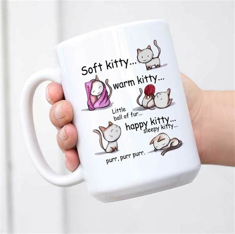 Soft Warm Kitty Coffee Mug Funny Cat Cup Mug Cute T For Cat Etsy