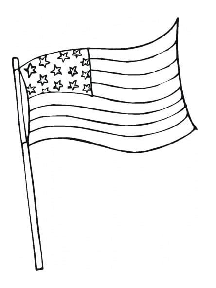 Desenhos De A Bandeira Dos Estados Unidos Para Colorir E Imprimir