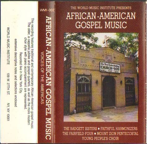 African American Gospel Music 1987 Cassette Discogs