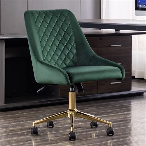 Buy Duhome Velvet Home Office Chair With Wheels Swivel Accent Chair