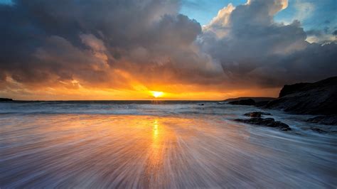 Beach Sunset HD Wallpaper | Background Image | 1920x1080 | ID:699606 ...