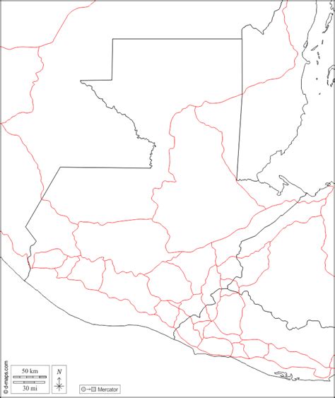 Guatemala Mapa Gratuito Mapa Mudo Gratuito Mapa En Blanco Gratuito