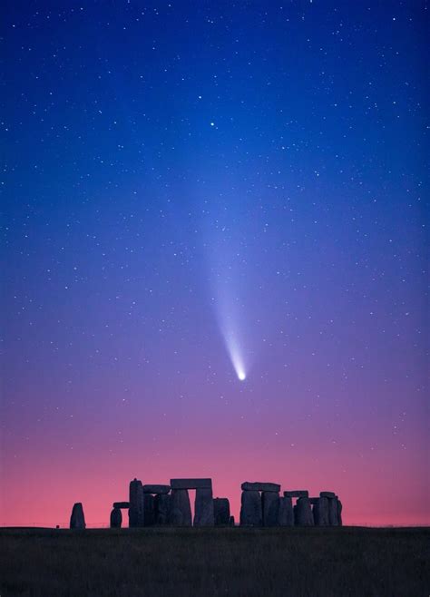 Comet Neowise Over Stonehenge Photo By Glenn Foster