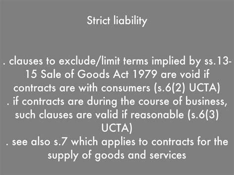 January 1980.the 1979 act has itself be modified, mainly by the sale and supply of goods act 1994 ,sale definition of sale contract as on section 2(1) of the act. EXCLUSION CLAUSES by pakpa2