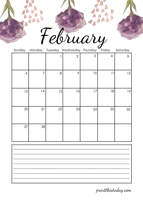 Customized Sierra Feb Calendar Feb And March 2022 Calendar Print