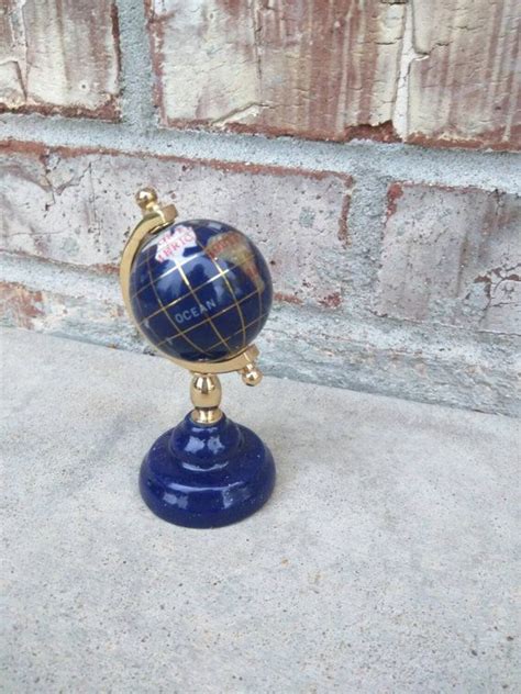 Vintage World Globe Small Desk Tabletop Collectible Etsy Small