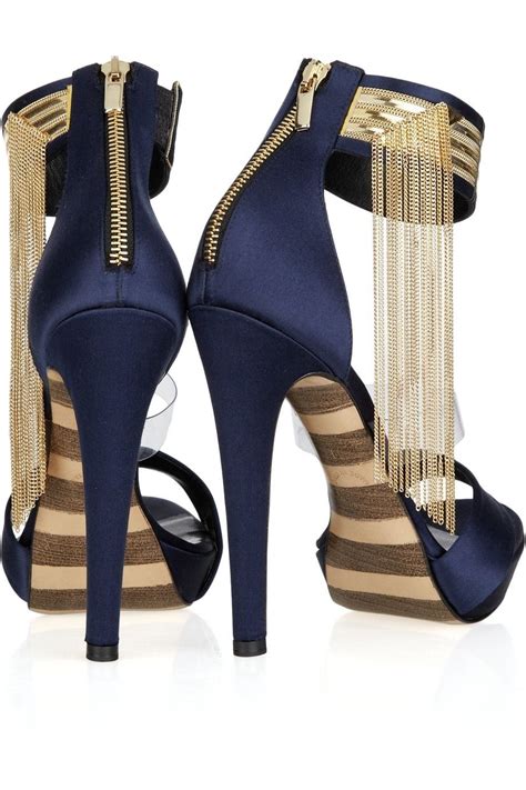 Navy And Gold Lovin The Ankle Strap Jewelry Hot Shoes Crazy Shoes Me