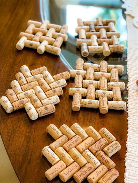 Wine Cork Craft Ideas — Blog — Daily Dose Of Sparkle Onderzetter