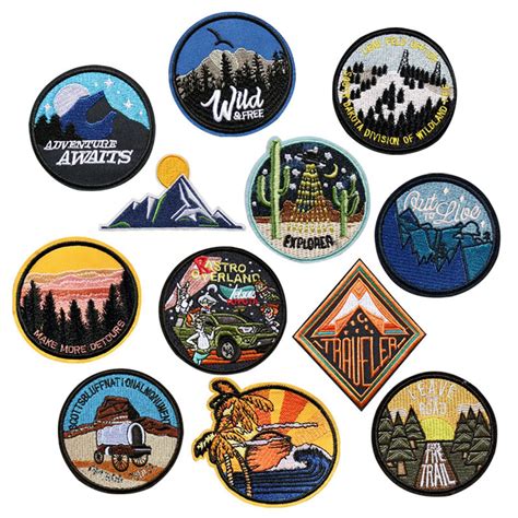 Travel Patches Adventure Patches Explorer Patches Etsy Embroidered