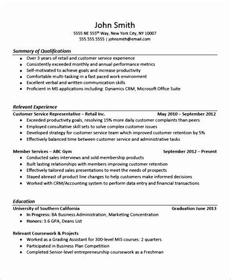 6 Excellent Resume Templates Free Excel Templates