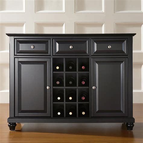 Crosley Cambridge Buffet Server With Wine Storage Dining Room Sideboard Dining Room Buffet