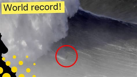 Surfer Rodrigo Koxa Breaks Record For Biggest Wave Ever Ridden Youtube