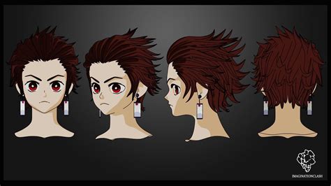 Vroid hub is a platform where users can post their 3d characters and share them with other users. Tanjiro kamado Hairstyle 3D | CGTrader