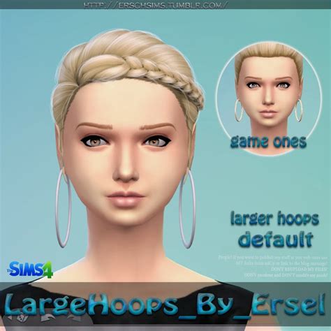 My Sims 4 Blog Large Hoops By Ersel