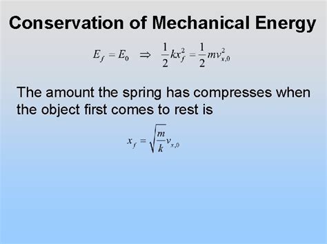Equation For Mechanical Energy Of A Spring Tessshebaylo