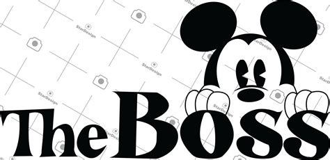 Mickey Mouse El Boss Svg Minnie Mouse El Verdadero Boss Svg Etsy