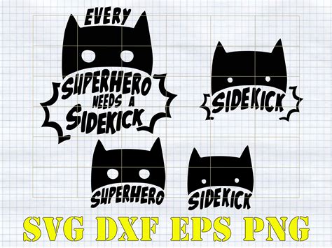 every superhero needs a sidekick svg png cut file geek svg etsy