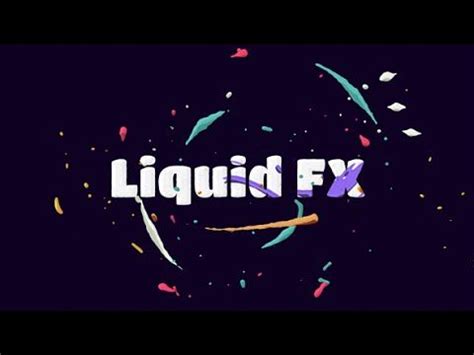 Hey looking for cool and free after effect minimal text/ title animation? Liquid FX Animation Pack — After Effects project ...