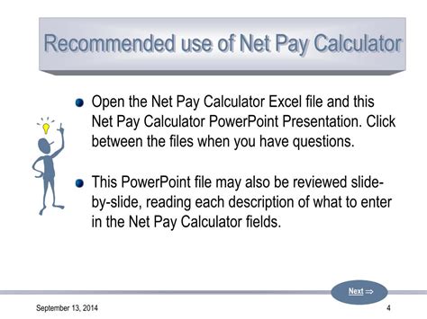 Ppt Net Pay Calculator Powerpoint Presentation Powerpoint