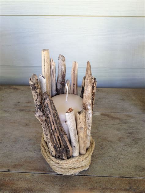 Driftwood Candle.Visit our Esty shop Point Clear Driftwood. | Driftwood candle, Driftwood pieces ...