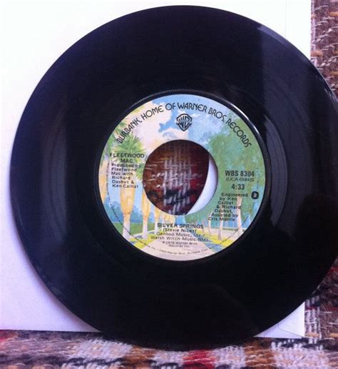 Rare Fleetwood Mac Silver Springs 45 Rpm Single Vinyl Record Etsy