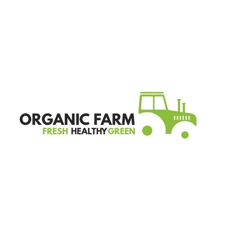 Tractor Organic Farm Icon Logo Template Postermywall