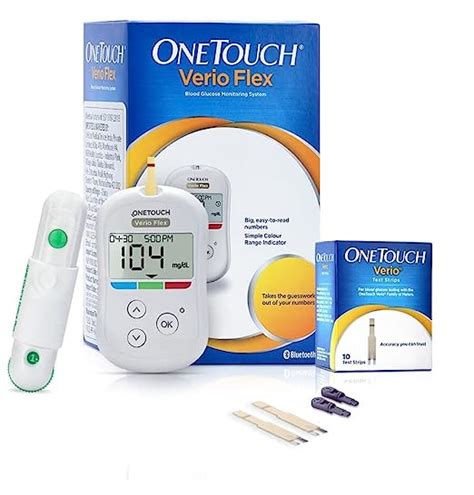 Onetouch Verio Flex Glucometer Machine Sync Your Results With