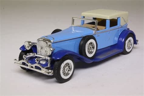 Models Of Yesteryear Y Duesenberg Model J Town Car Light Blue Blue Chassis