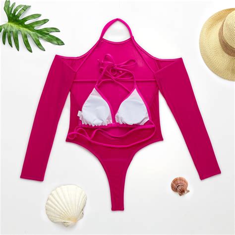 new arrival mesh swimwear see through swimsuit beachwear for women thong swimwear bikini buy