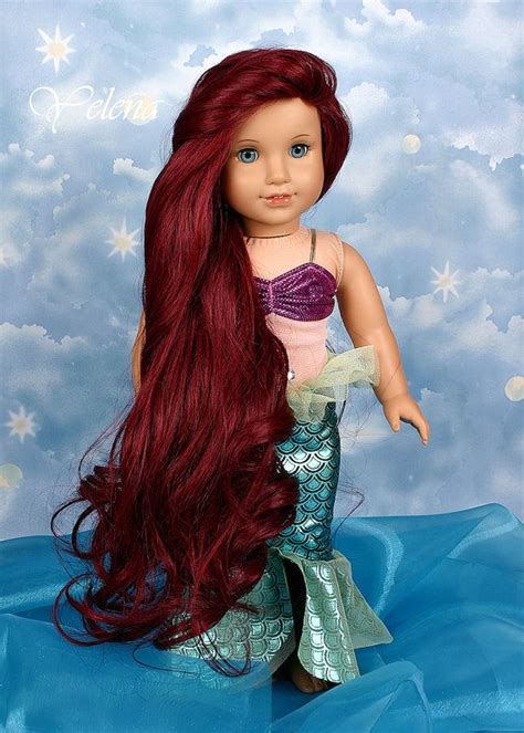 From braids and ponytails to special occasion styles, girls can choose from ten 'dos to match their dolls. Custom American Girl Doll 18'' Princess Ariel Mermaid with ...
