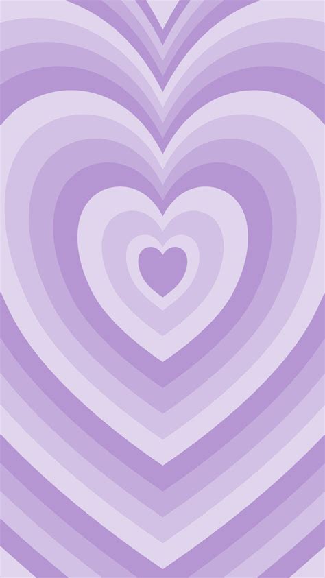Phone Wallpaper Background Pastel Purple Heart 2 Purple