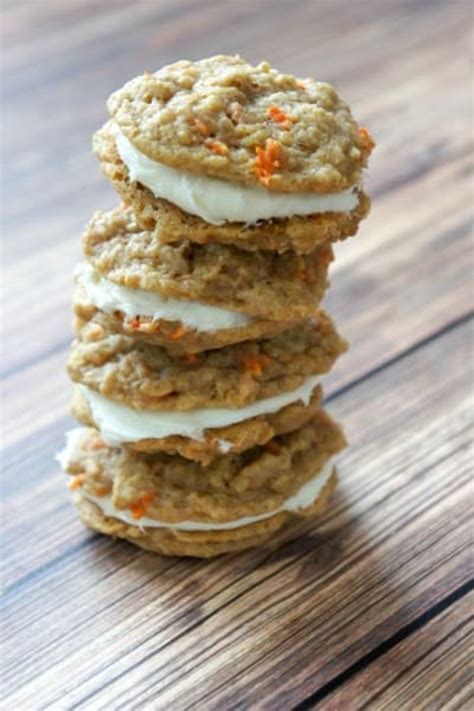 Recipe For Carrot Cake Sandwich Cookies With Cream Cheese Frosting