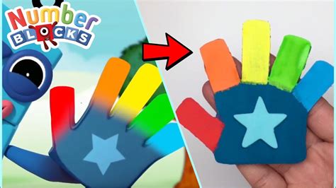 Numberblocks Make Your Own Numberblocks Five Hand Numberblocks Crafts 🖌 Learn To Count