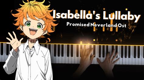 The Promised Neverland Isabellas Lullaby Piano Cover Youtube
