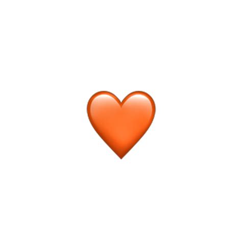 And the orange one is not about love at all. orange heart emoji iphone freetoedit...