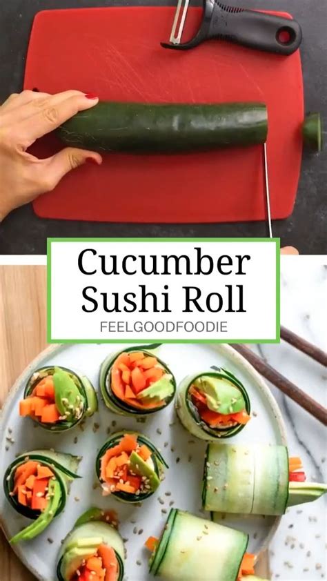 Cucumber Sushi Roll Recipe Healthy And Delicious