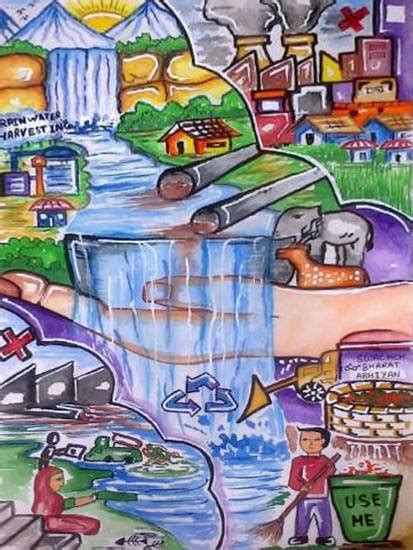 Water Is Life Painting By Rajdeep Mridha