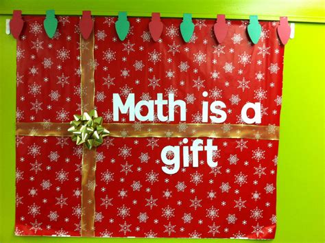 Christmas Math Bulletin Board Christmas Math Christmas Bulletin