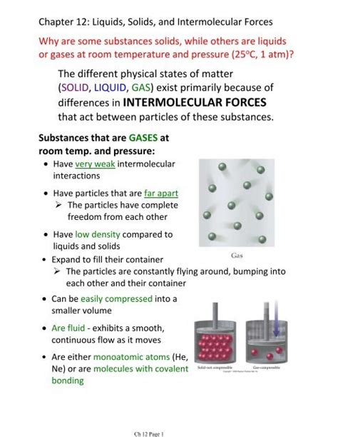 Chapter 12 Liquids Solids And Intermolecular Forces