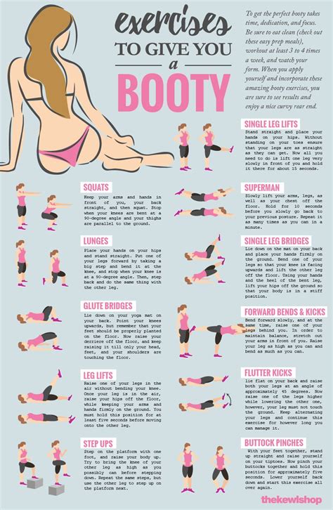 23 Exercises To Give You A Booty Fitness Body Booty Workout Butt