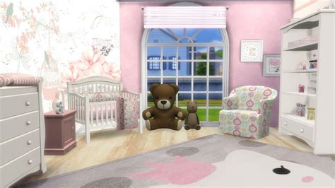 The Sims 4 Baby Girls First Bedroom Speed Build Cc Links Youtube