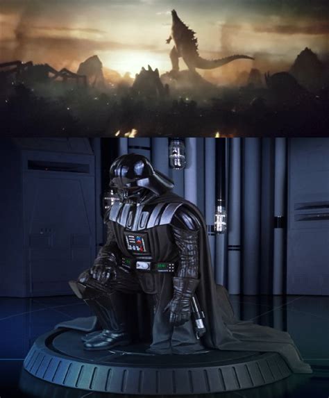 Darth Vader Bows To Godzilla By Koopaart10141989 On Deviantart