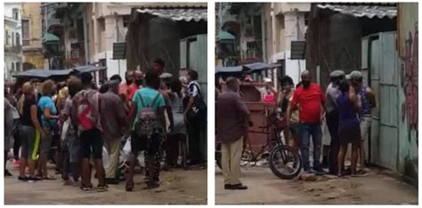 Vecinos De Centro Habana Enfrentan A Un Policía