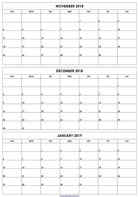 Free 3 Month Calendars To Print