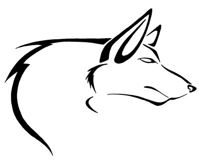 This tattoo is a delineation of interest for common magnificence and looks excellent when inked. Simple outline dog tattoo design by Pretty Red Wolf ...