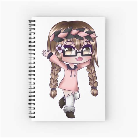 Cute Anime Girl Gacha Edit Spiral Notebook For Sale By Bamboobanana