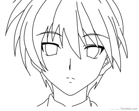 Coloring Pages Of Anime Boys At Free Printable