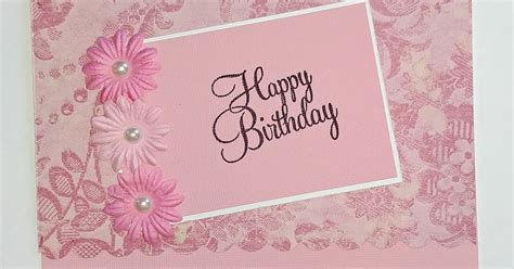 Card Happy Happy Birthday In Pink