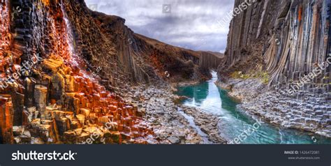 Studlagil Basalt Canyon Iceland One Most Stock Photo 1426472081