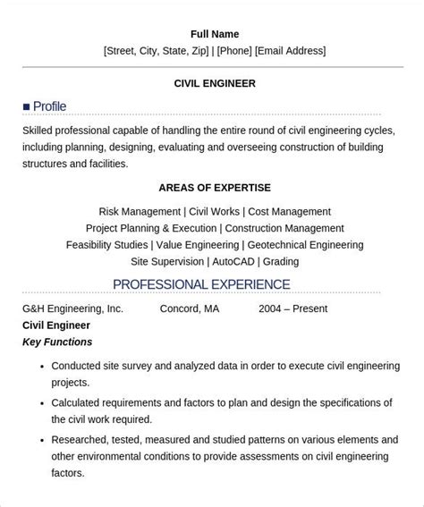 Use indeed library of free engineering resume examples and templates. 16+ Civil Engineer Resume Templates - Free Samples, PSD ...